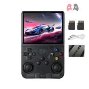 R36S Handheld Retro Game Console, 20000+ Classic Games Retro Video, Black (64GB) - Image 2