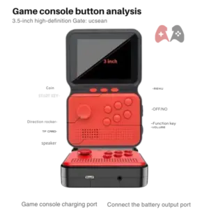 M3 Big Console SUP Videos Game Box Power 900 In 1 Color LCD 3.0 - Image 3